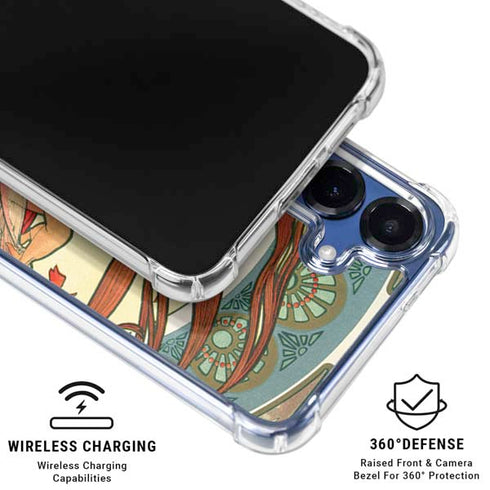 The Arts: Dance by Mucha Galaxy S25 Clear Case